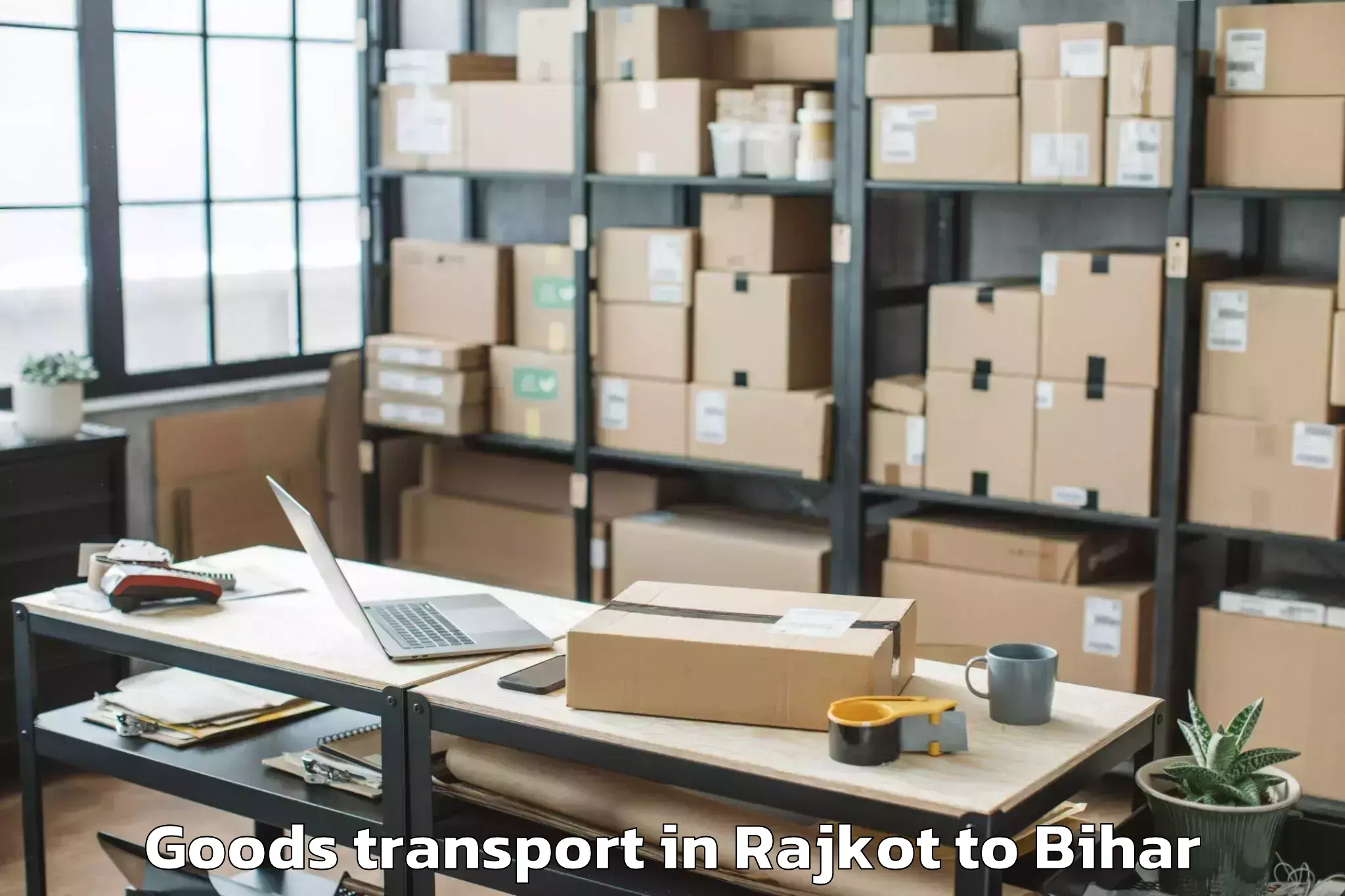 Easy Rajkot to Paraiya Goods Transport Booking